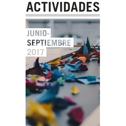 Folleto Actividades julio-septiembre 2017