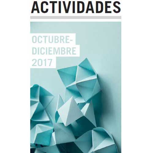 Folleto de actividades de octubre a diciembre de 2017