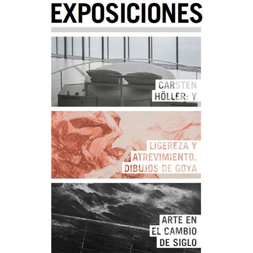 Folleto exposiciones Carsten Holler, Goya y Arte en el cambio de siglo