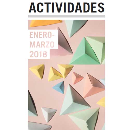 Folleto de actividades de enero a marzo de 2018