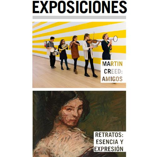 Folleto de las exposiciones Martin Creed: Amigos y Retratos: esencia y expresión