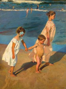 Joaquín Sorolla: al baño/Going for a Swimoing